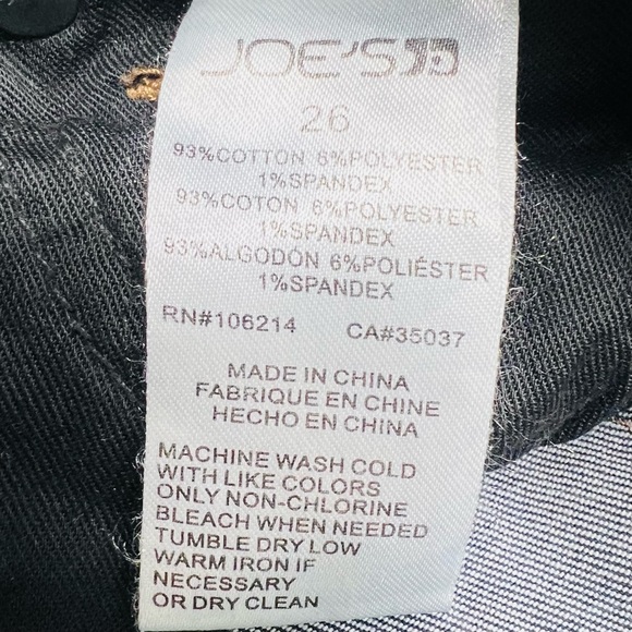 JOE’S JEANS “The Charlie” High Rise Cropped Cuff Denim Jean Size 26 - Picture 11 of 13